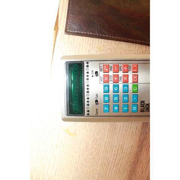 Enterprex BJ-21 Vintage Blackjack Calculator w/ Case & Manual |1970s| WORKS - Picture 8 of 17